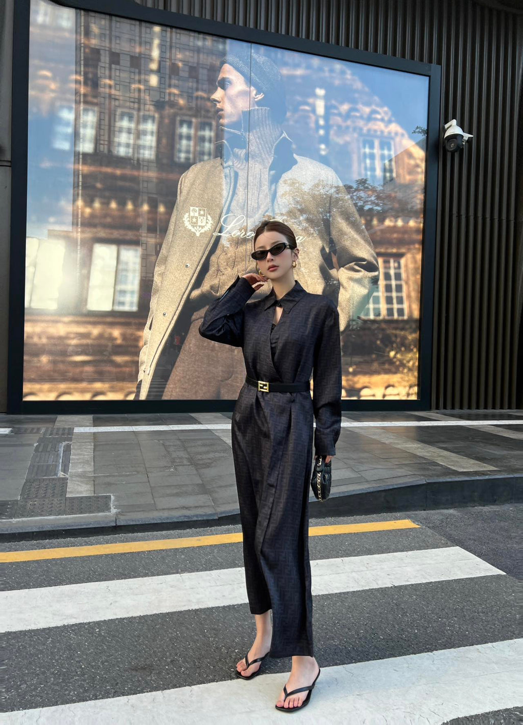 Women's Fendi Parent-Style Monogram Dress with Belt!
