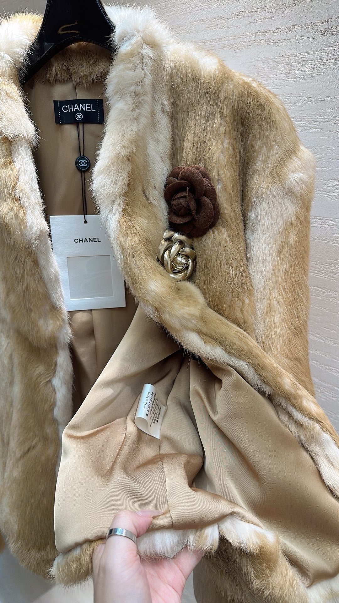 Chanel Rabbit Fur Coat