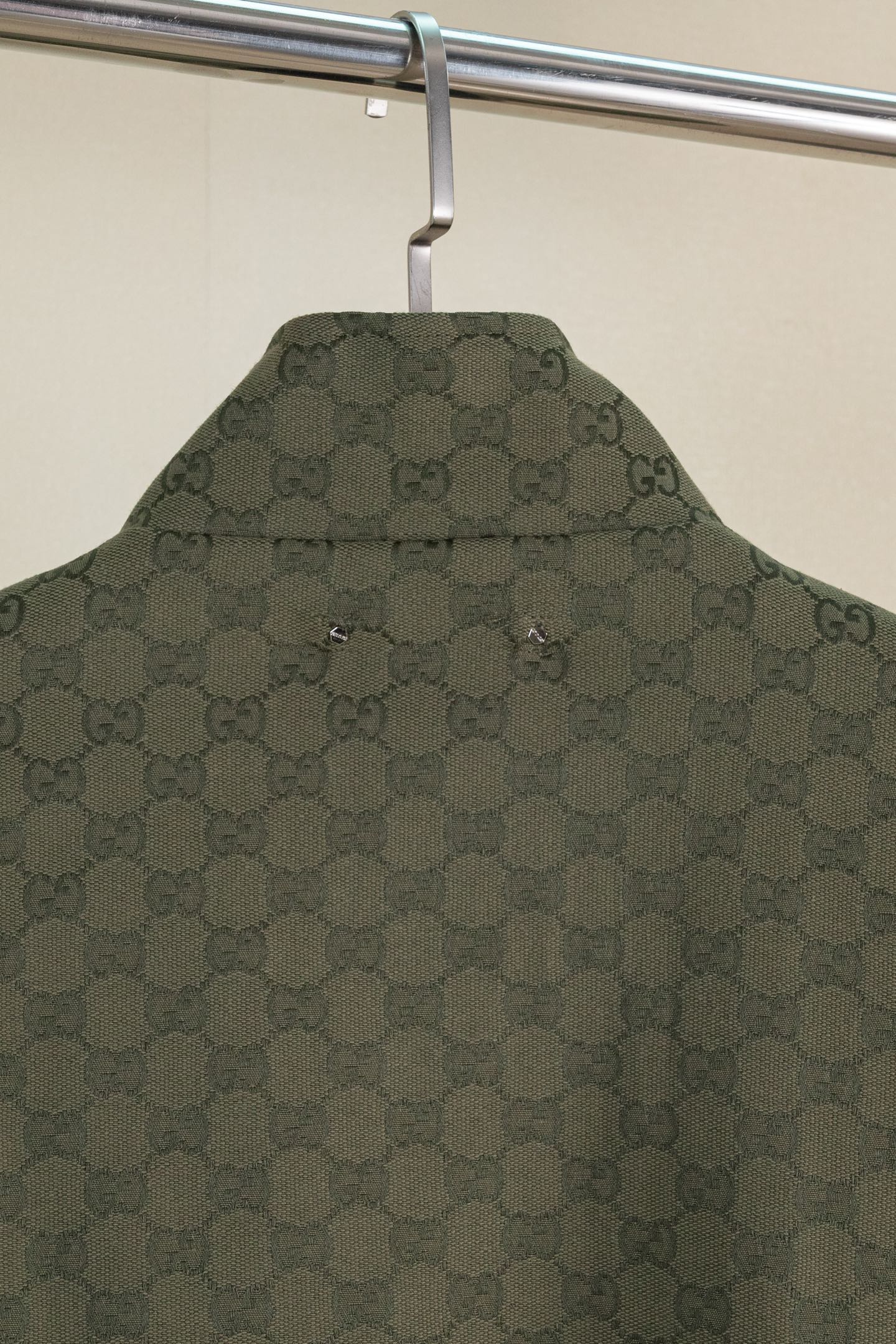 GG all-over jacquard stand collar jacket