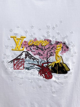 LV embroidered T-Shirt