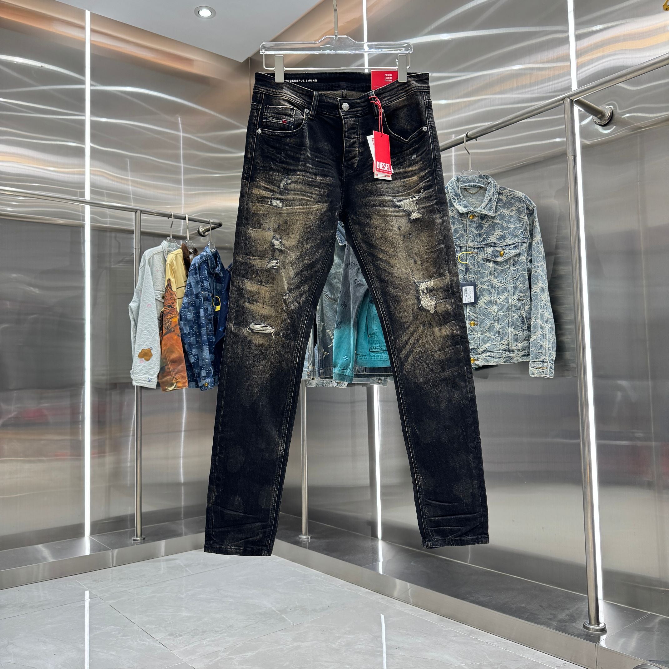 DSqaured2 Ripped Heavy-Duty Slim fit stretch Jeans