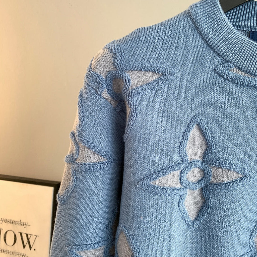 LV Jacquard Pullover Sweater