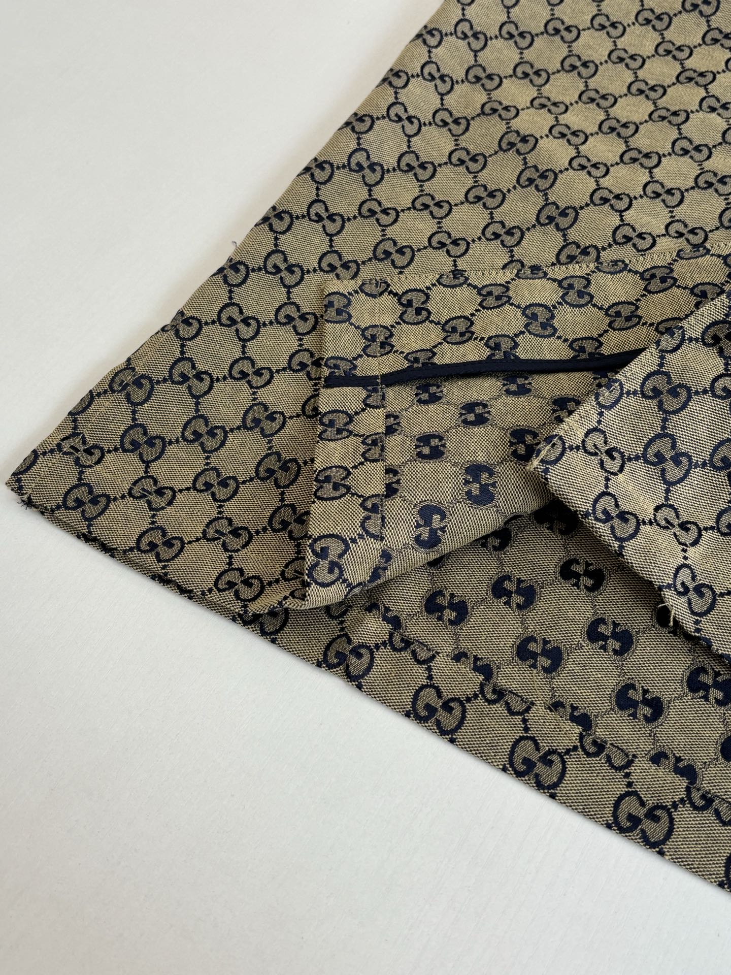 Gucci Double G All-over Jacquard Suit Short-Sleeve Shirt
