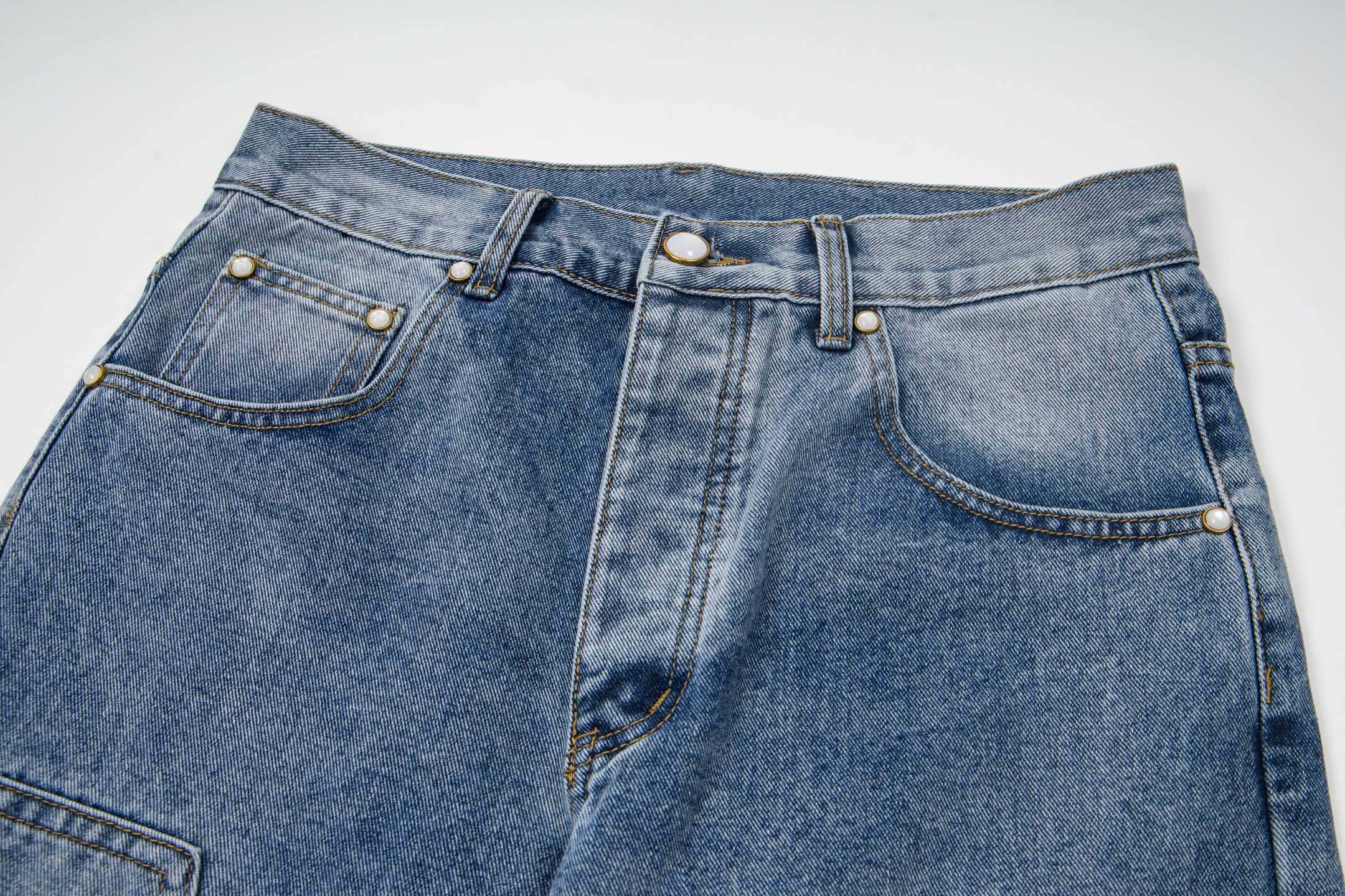 LV Embroidered Work  Jeans
