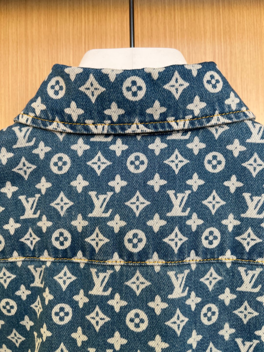 LV All-Over Monogram Denim Shirt Jacket