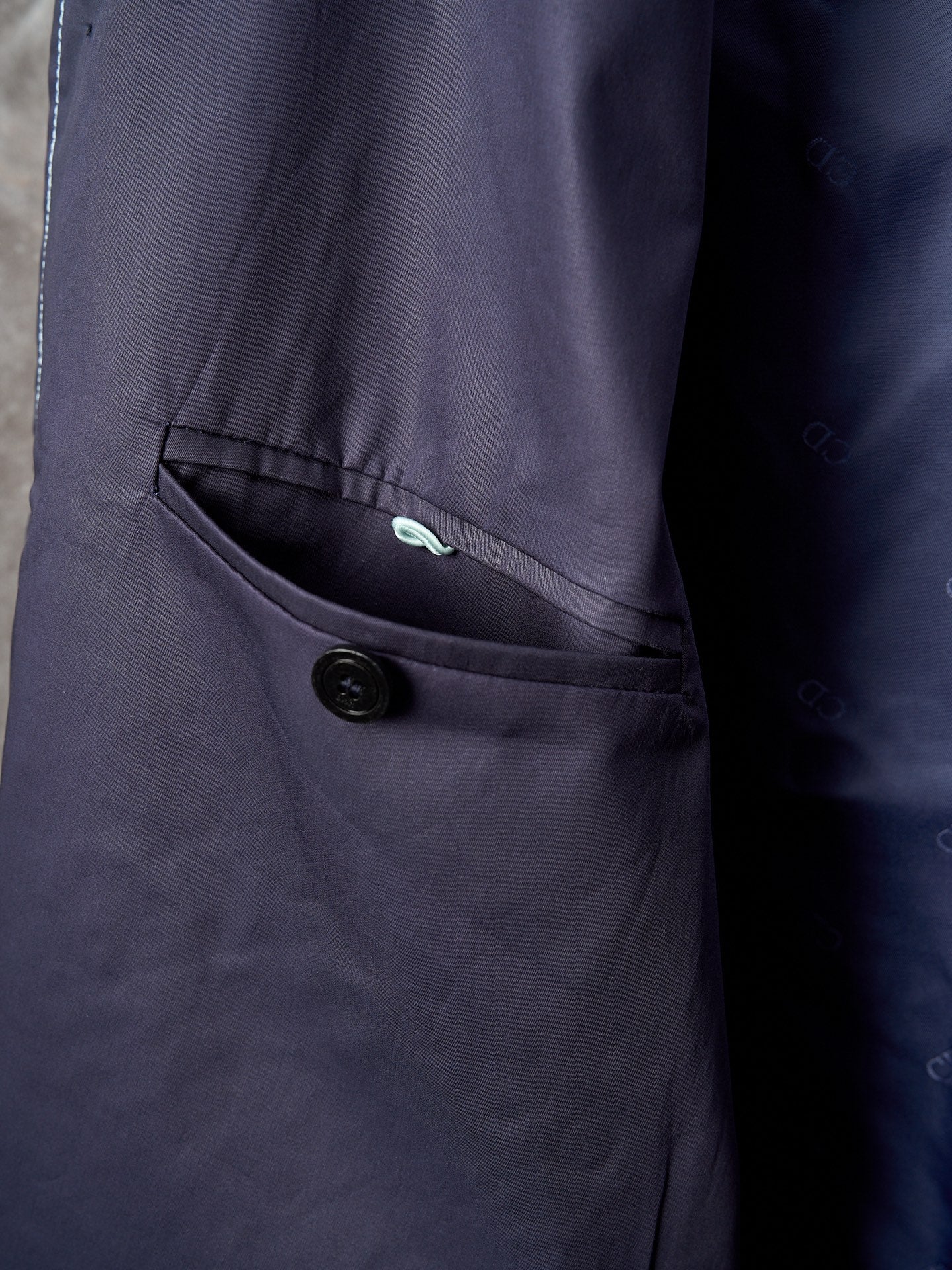 DIOR Navy Blue Pocket Embossed Work Jacket