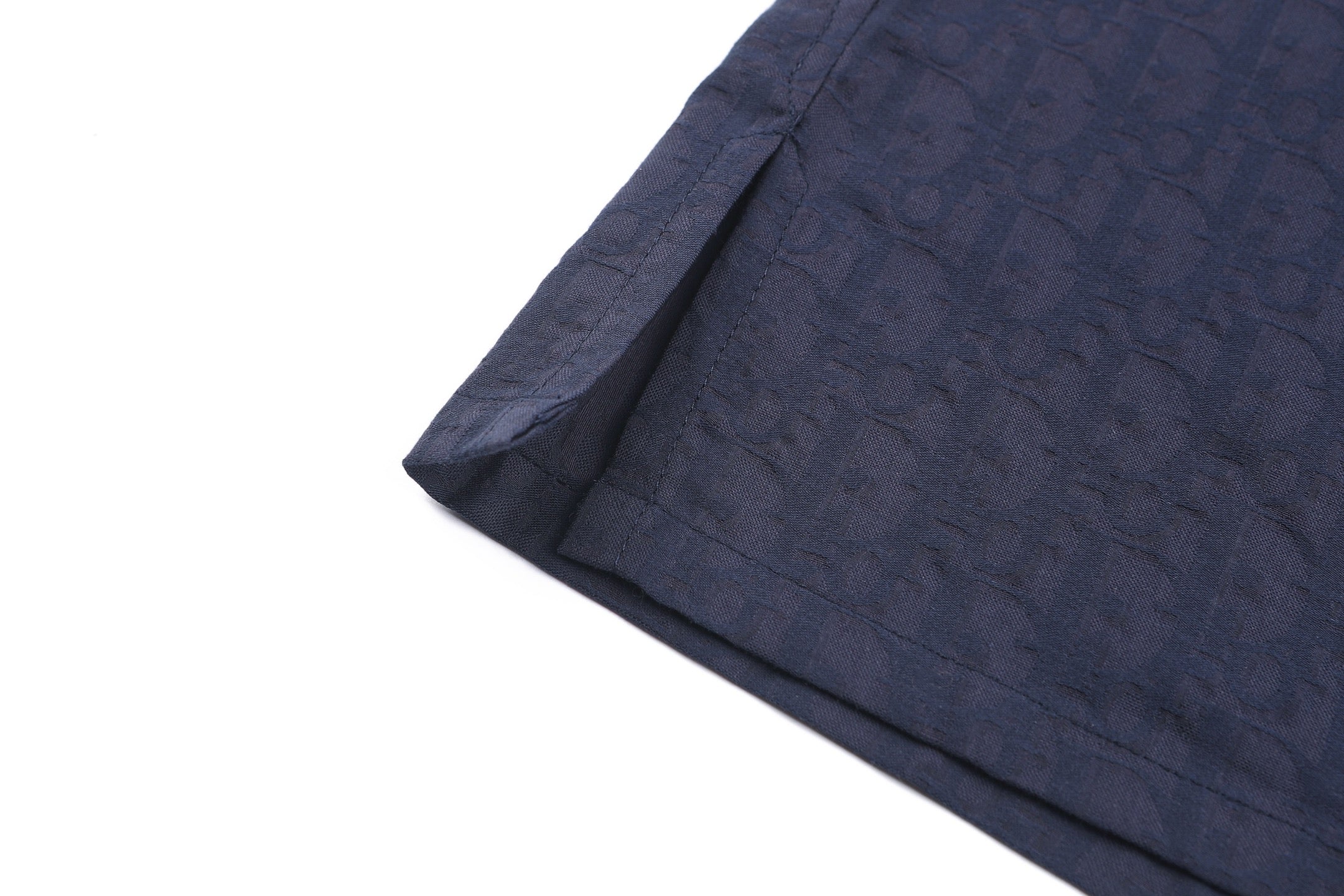 Dior Subtle Pattern & 3D Jacquard Short Sleeve Shirt