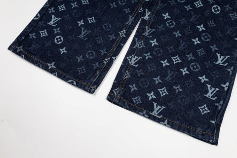 LV Denim Straight-Leg Jeans