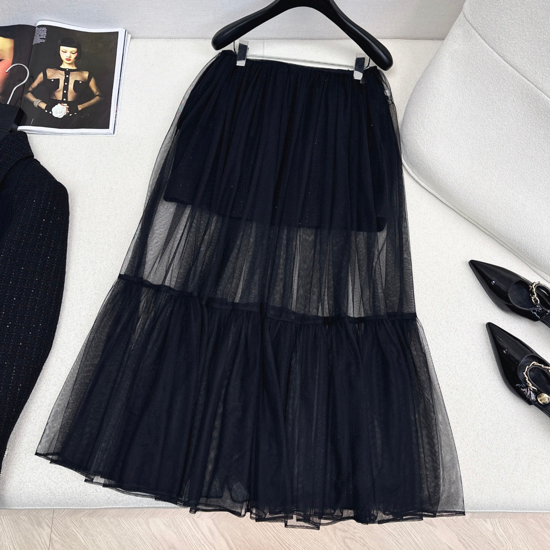 Chanel Woven Midi Skirt