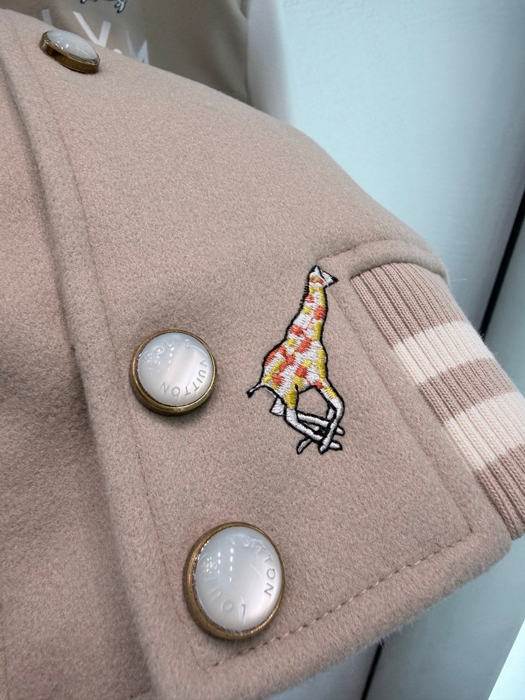 LV Patchwork Embroidered Baseball Jacket Unisex