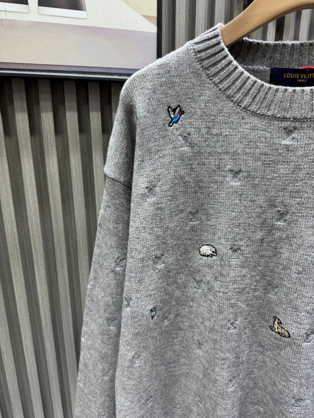 LV embroidered Sweatshirt