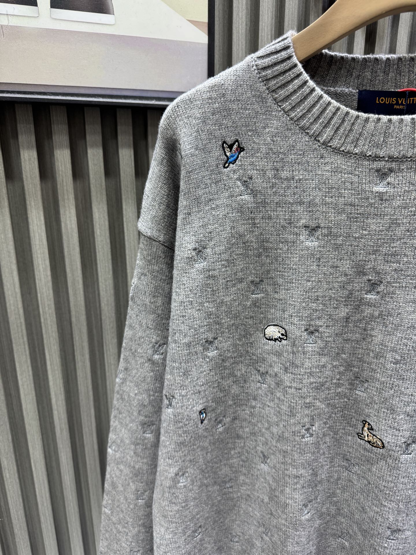 LV embroidered Sweatshirt