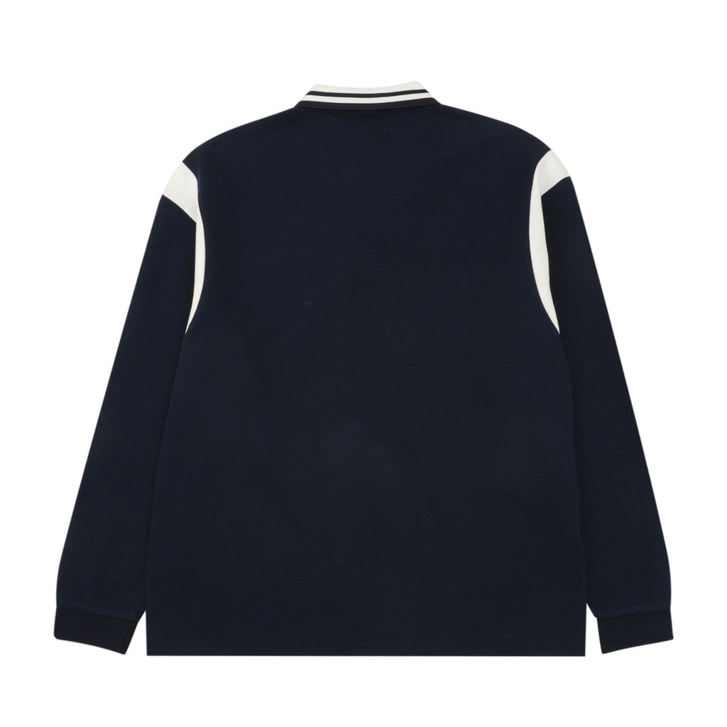 GG Embroidered Letter Collar Long-Sleeve Shirt