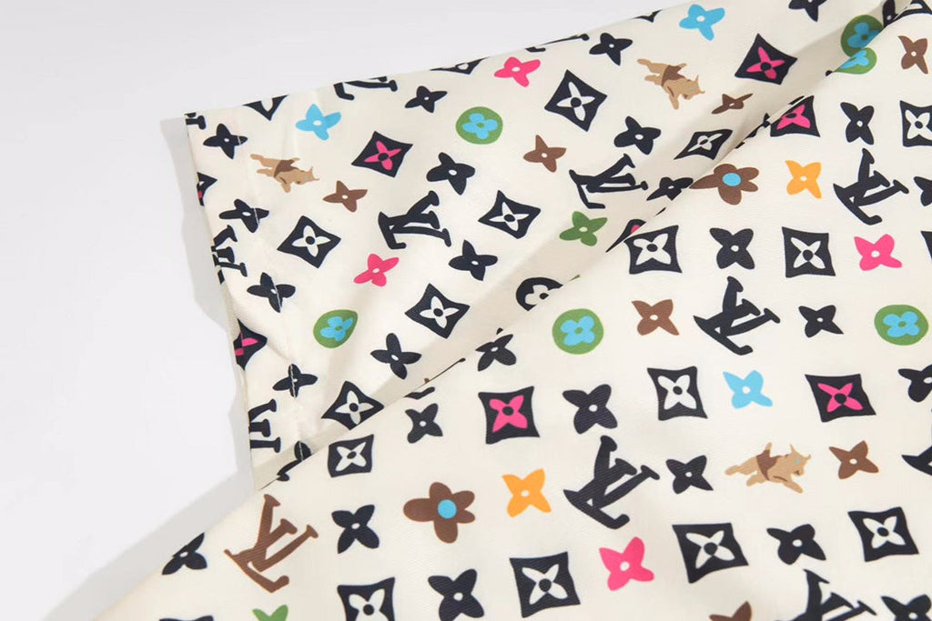 LV Print Mulberry Silk Shirt