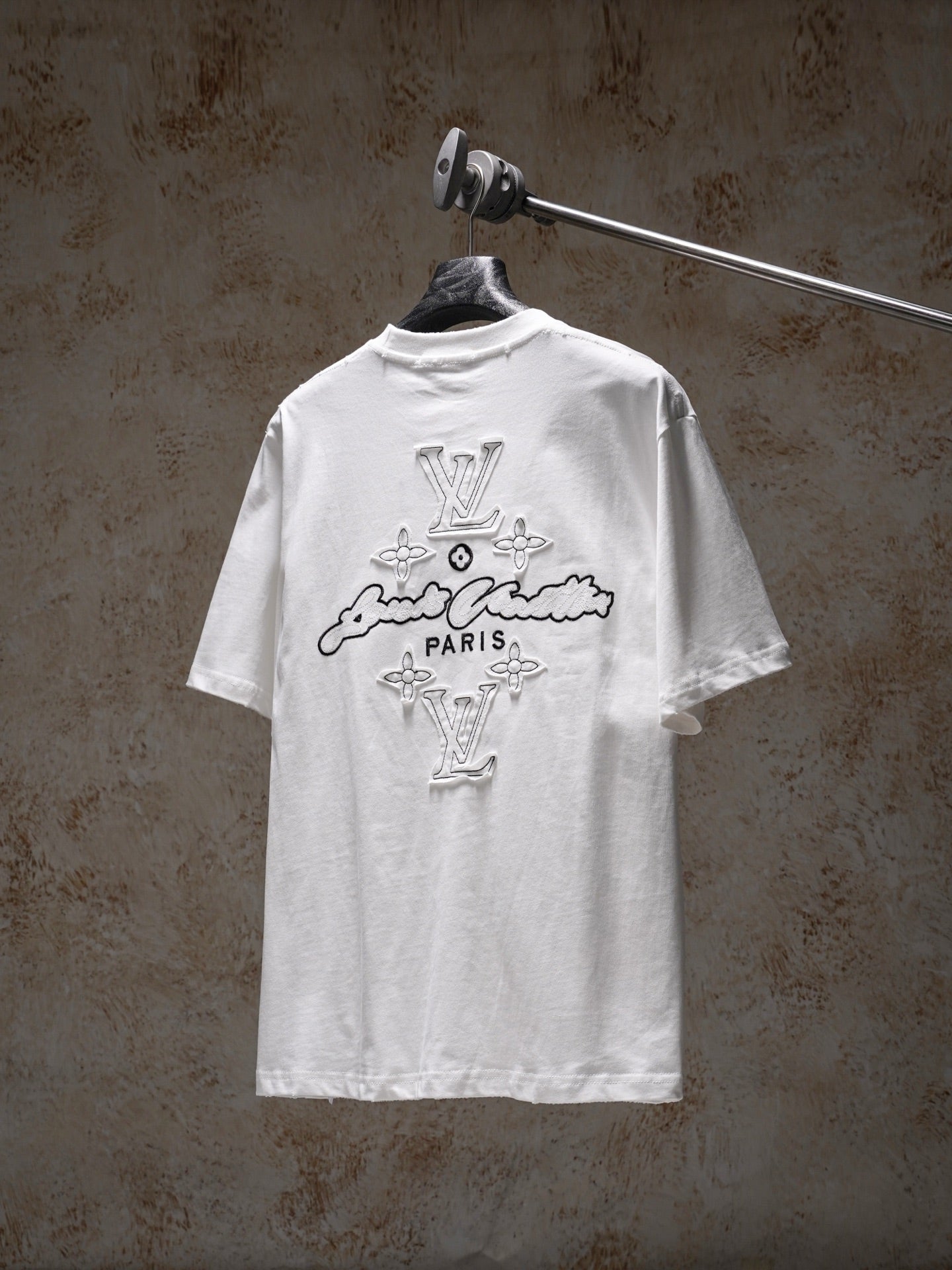LV Applique Embroidered T-Shirt
