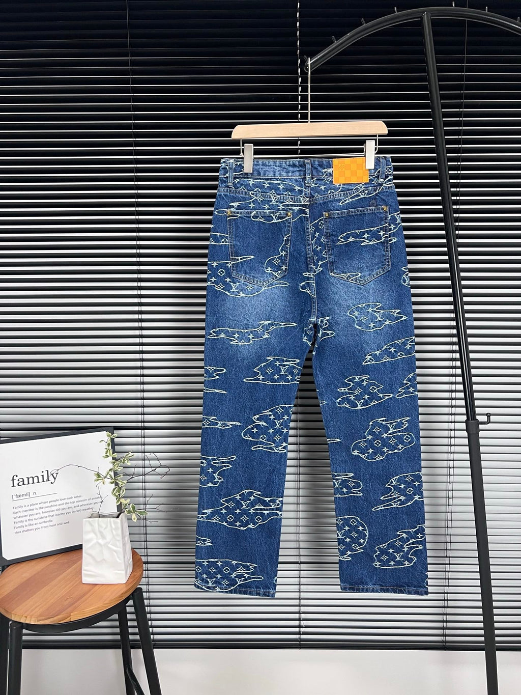 LV Cloud Jacquard Denim Jeans