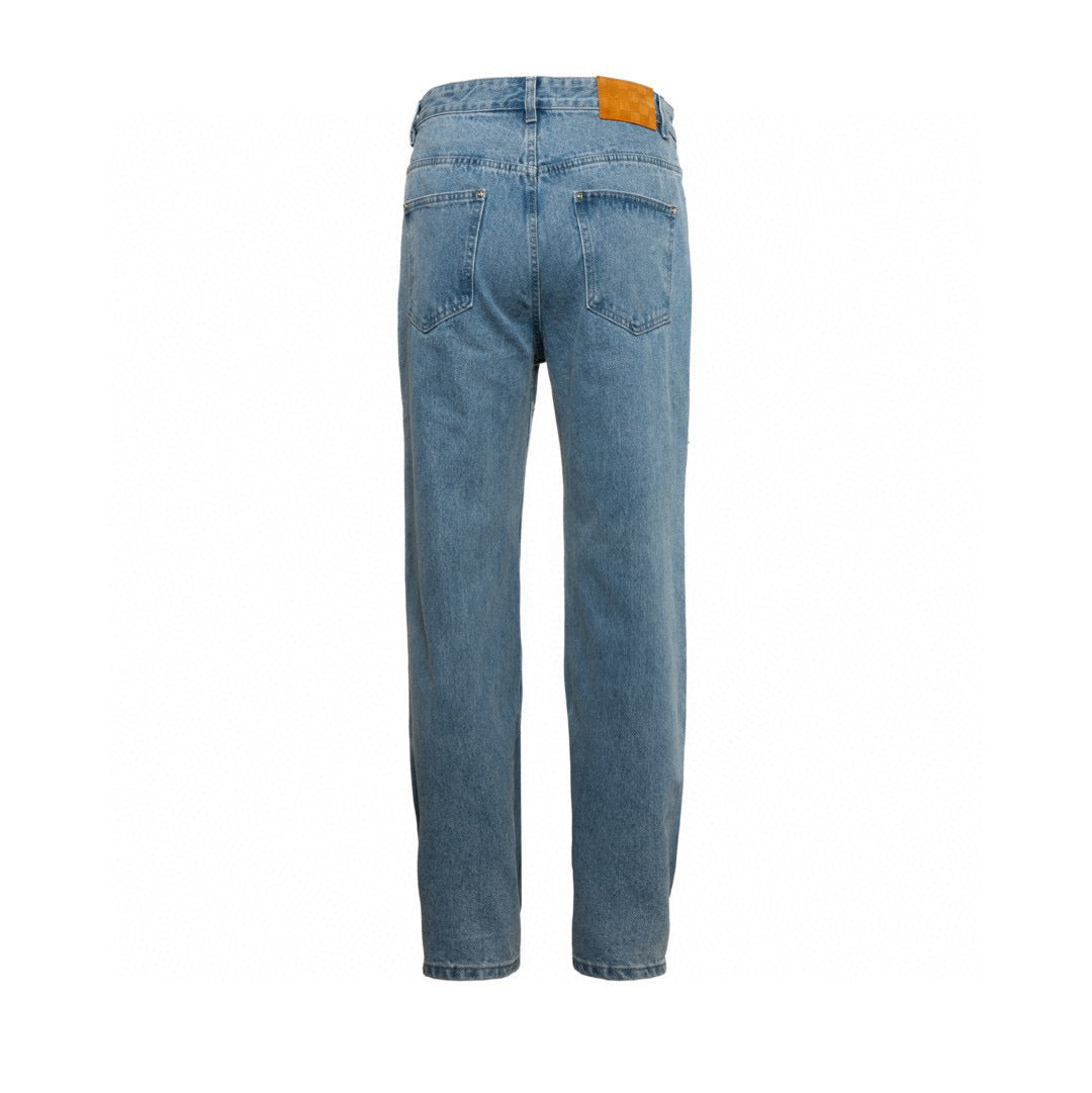 LV Washed Ripped Jeans