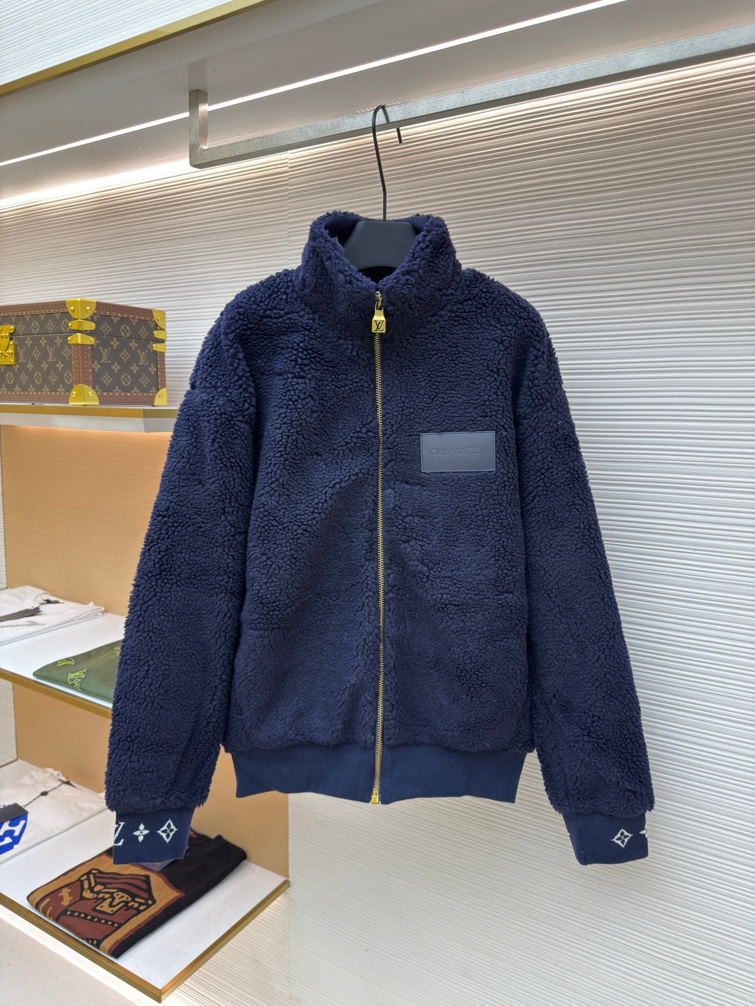 LV Teddy Wool Waist-Clinching Jacket