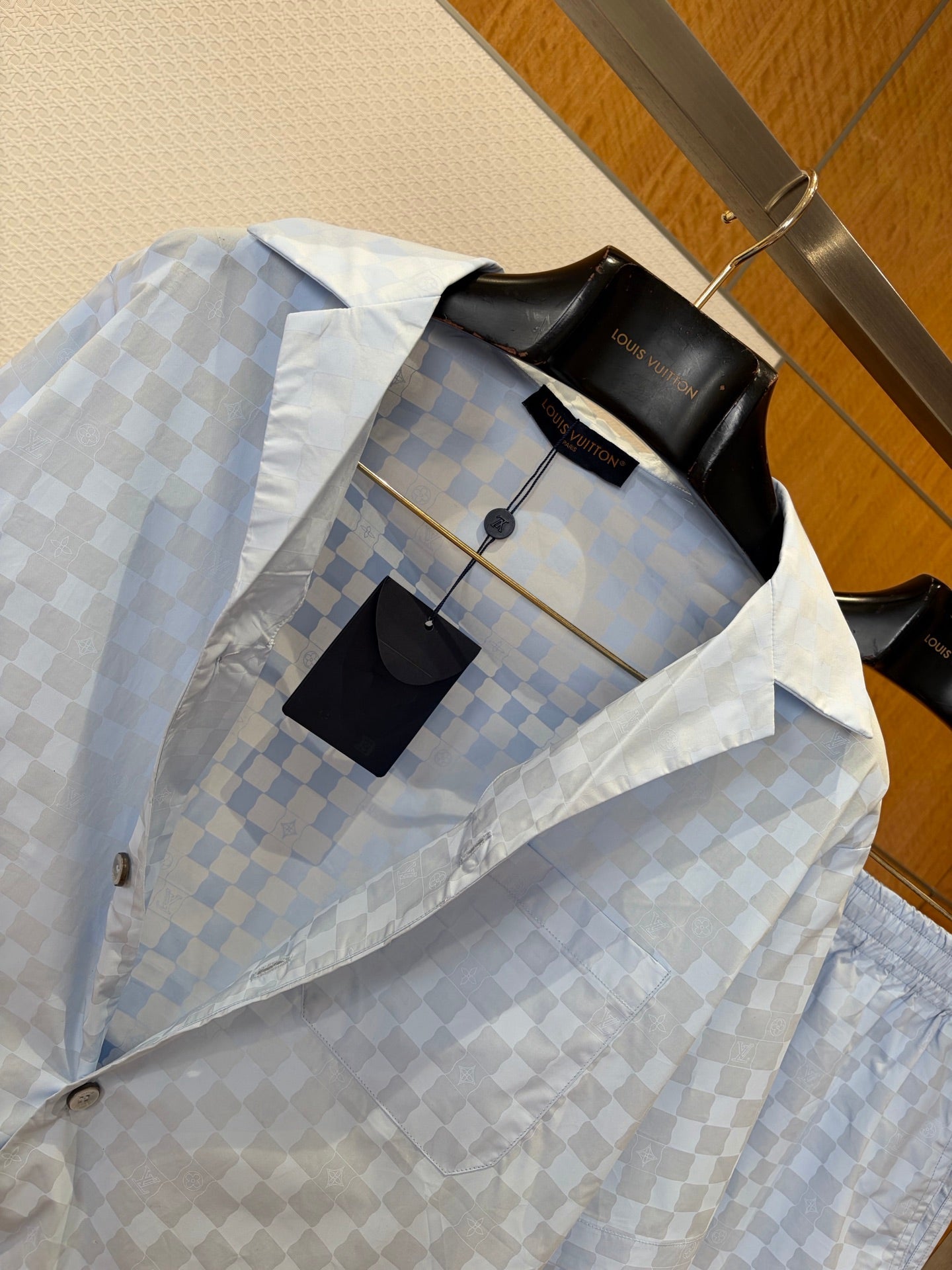 LV Casual Short-Sleeve Shirt & Short Set