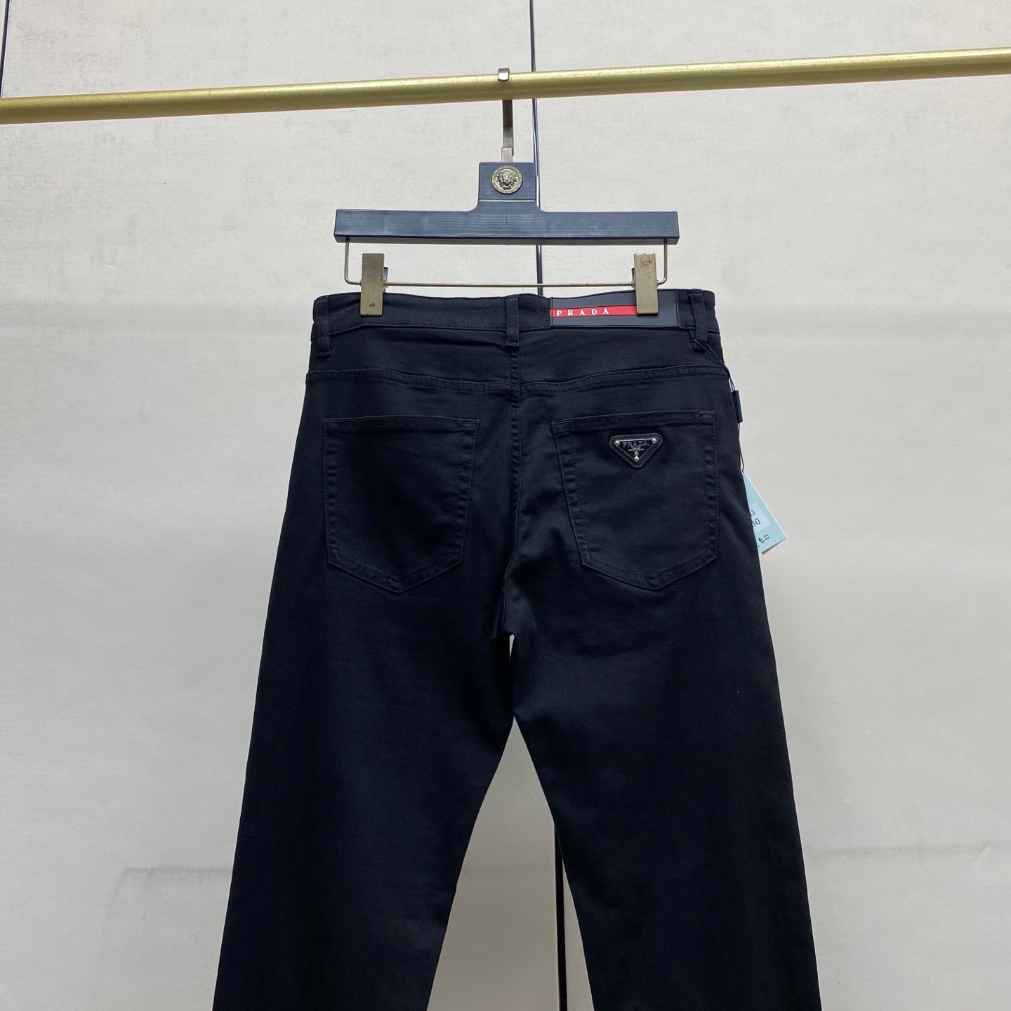 Prada Black Denim Fitted Jeans