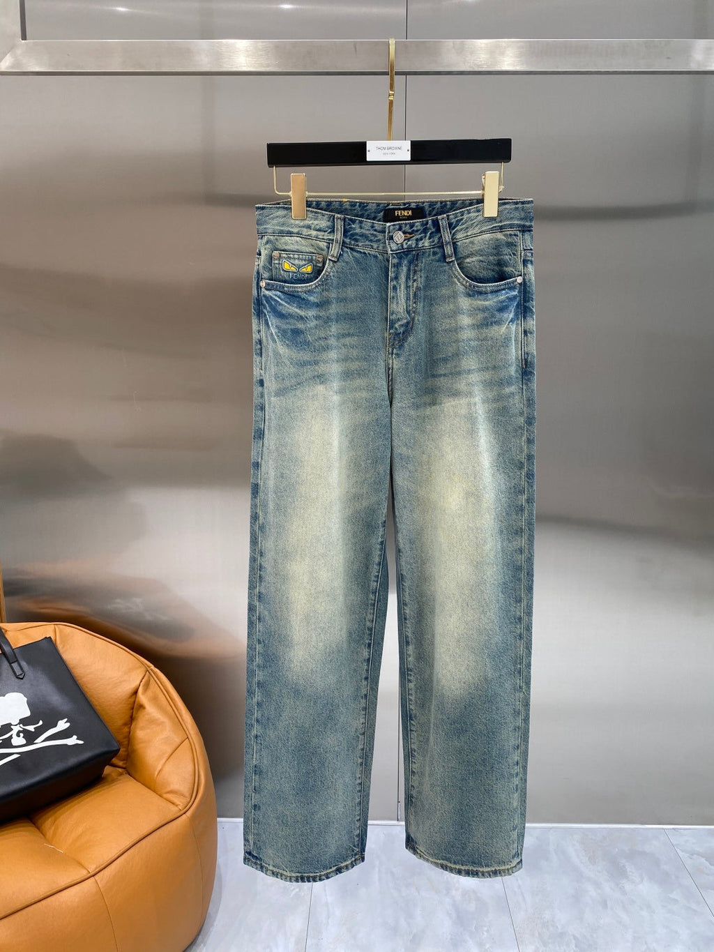Fendi Washed Denim Jeans