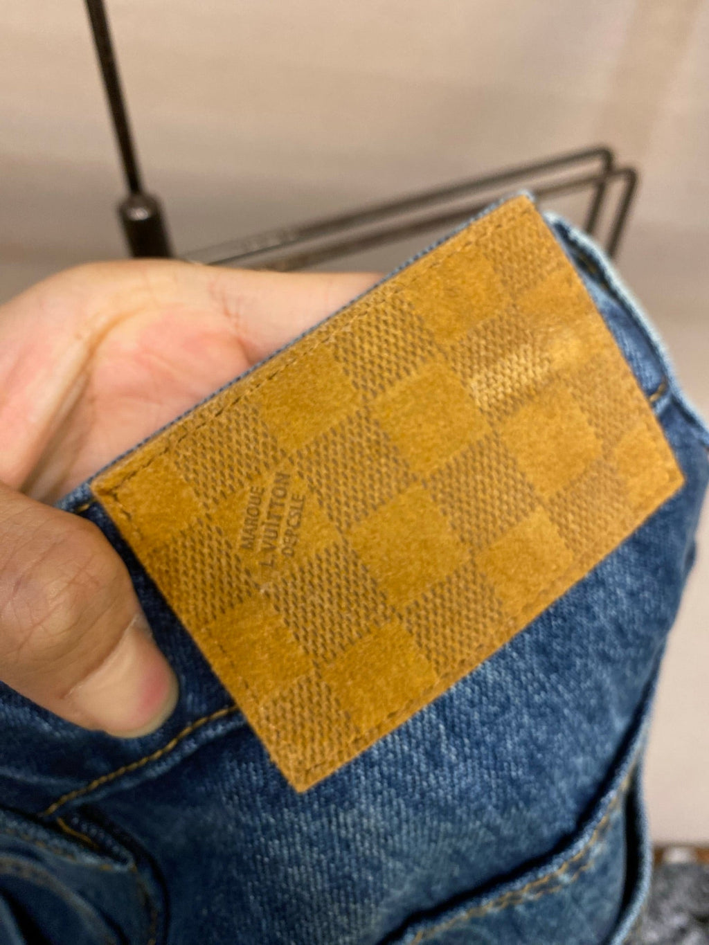 LV Animal Embroidered Denim Jeans