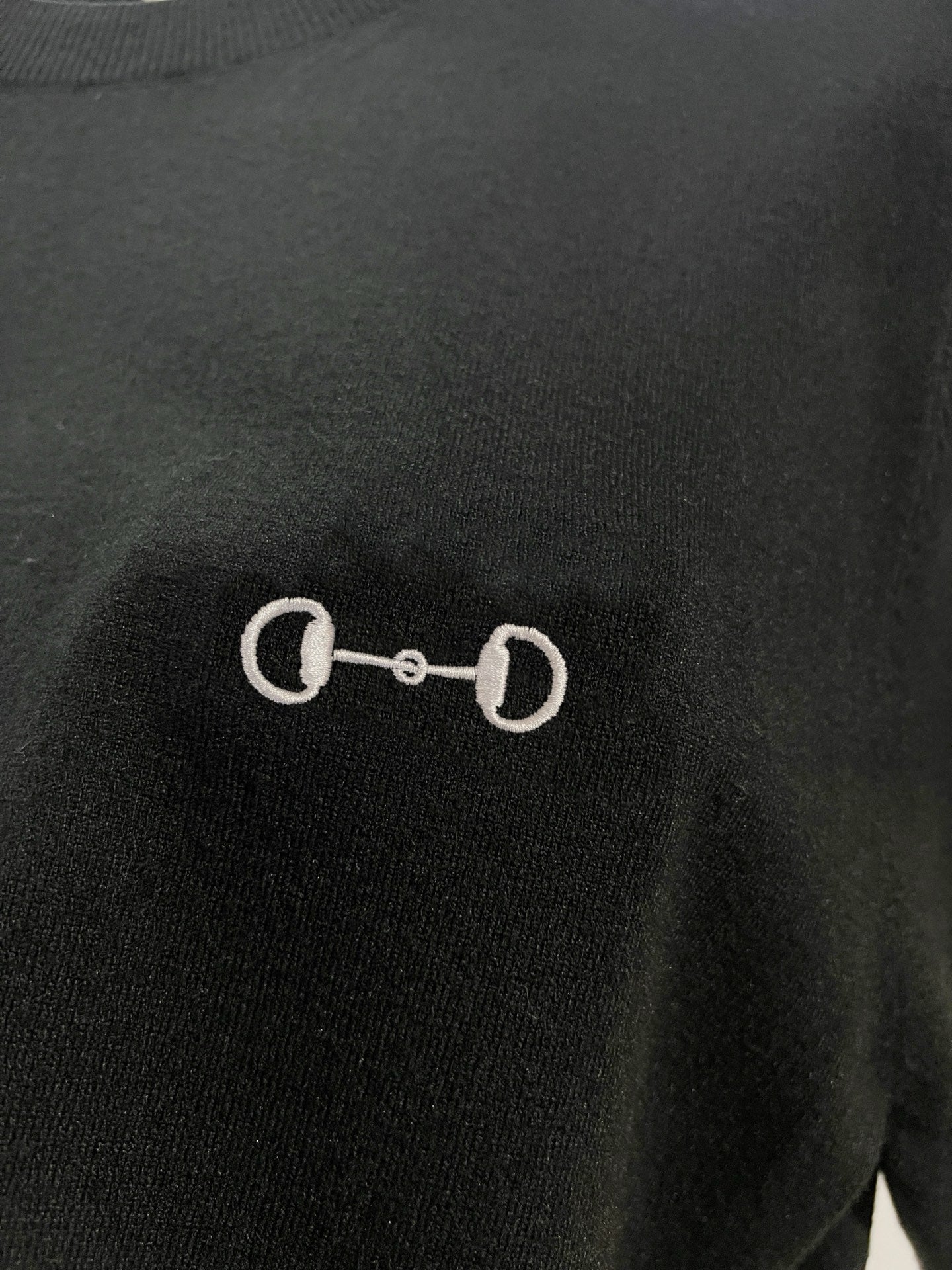 Gucci Crew Neck Embroidered Knit T-Shirt
