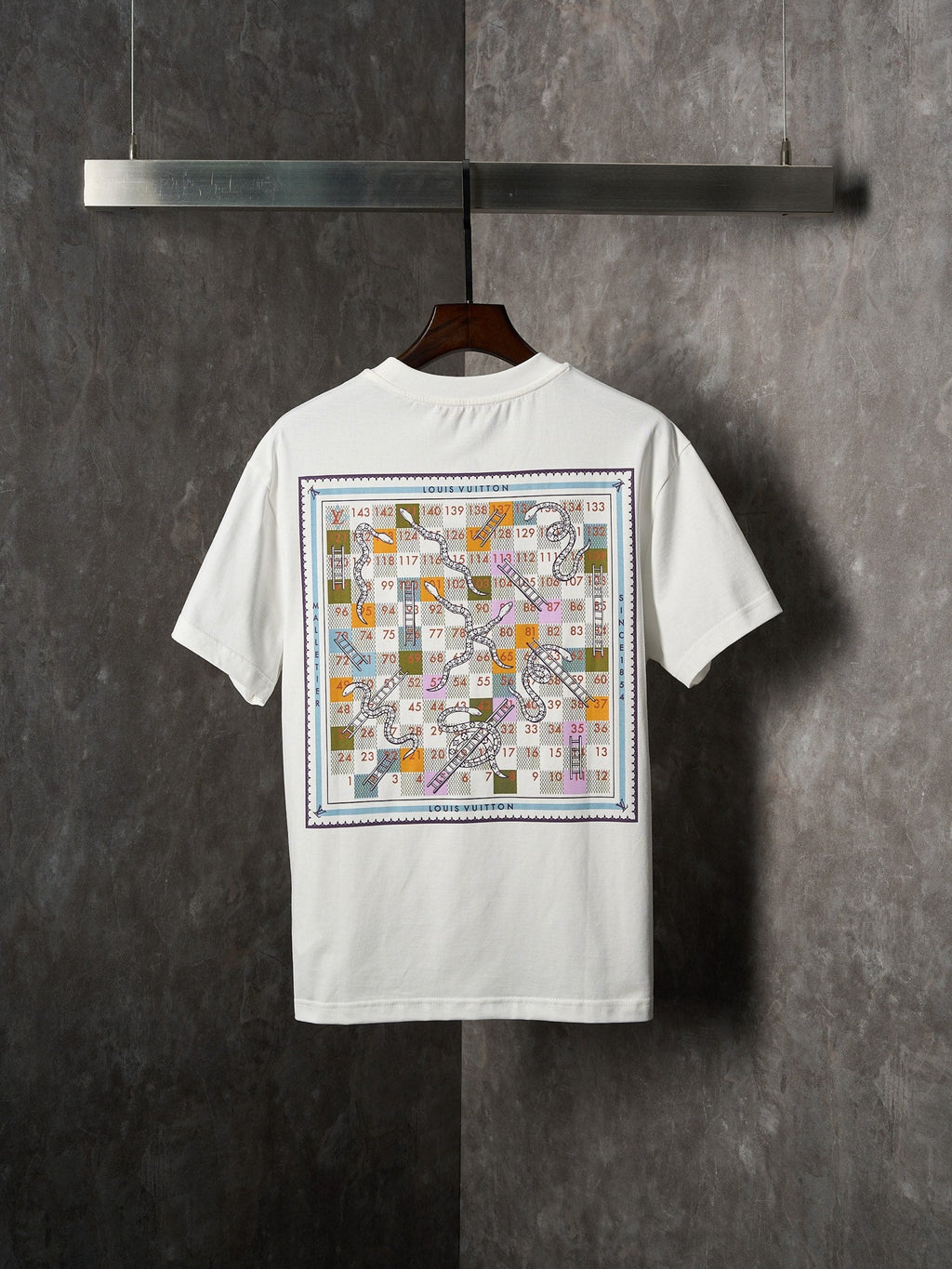 LV checkeredboard snake Print T-Shirt