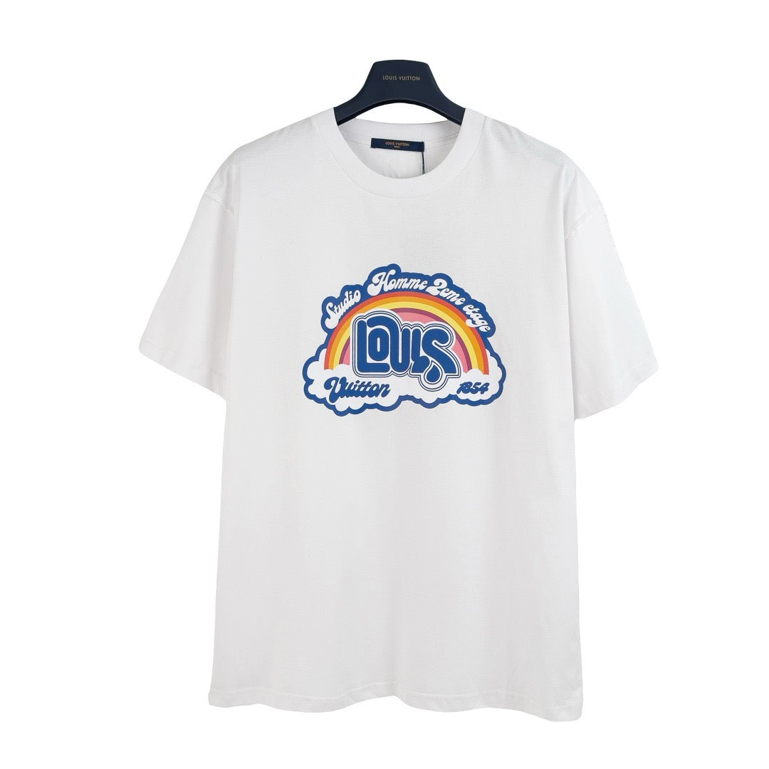 LV Rainbow Cloud Short Sleeve T-Shirt