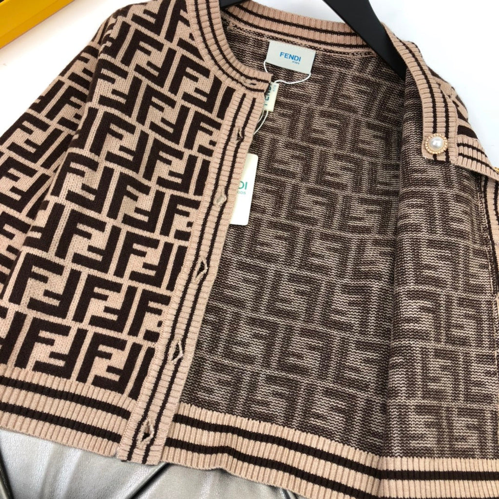 Fendi Cardigan + sleeveless dress
