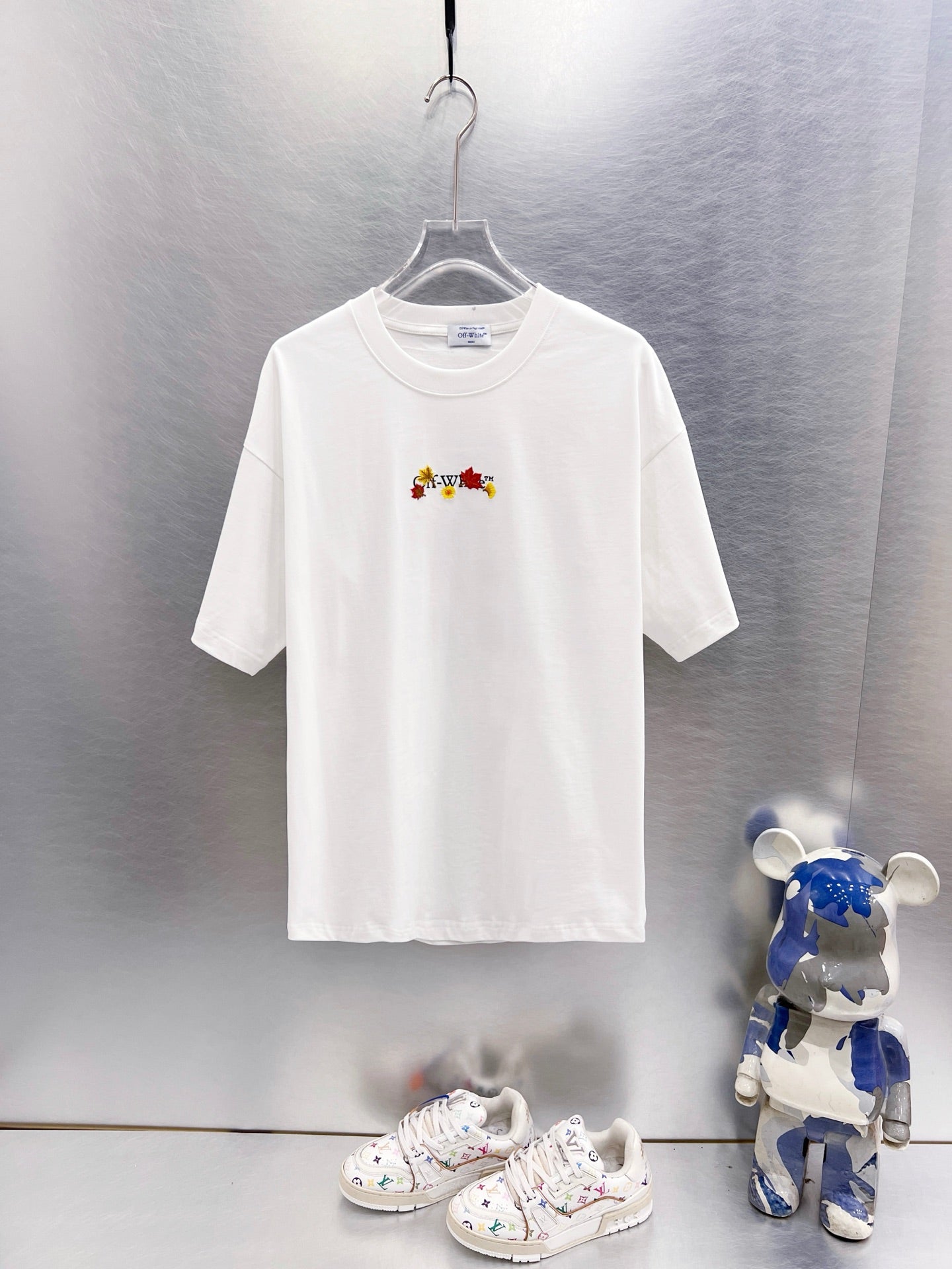 OFF White Embroidery T-Shirt