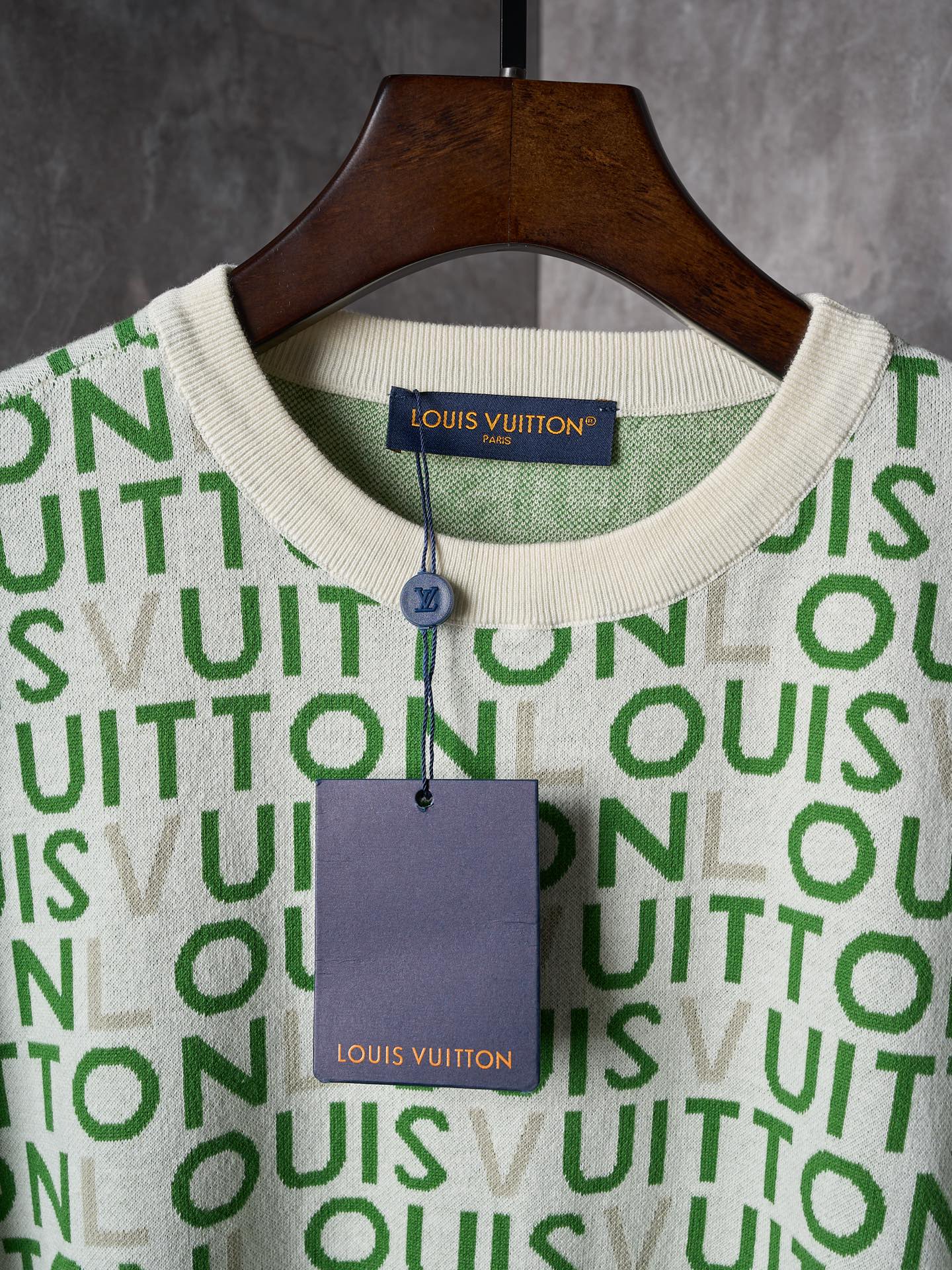 LV Crew Knit Sweater Short Sleeve