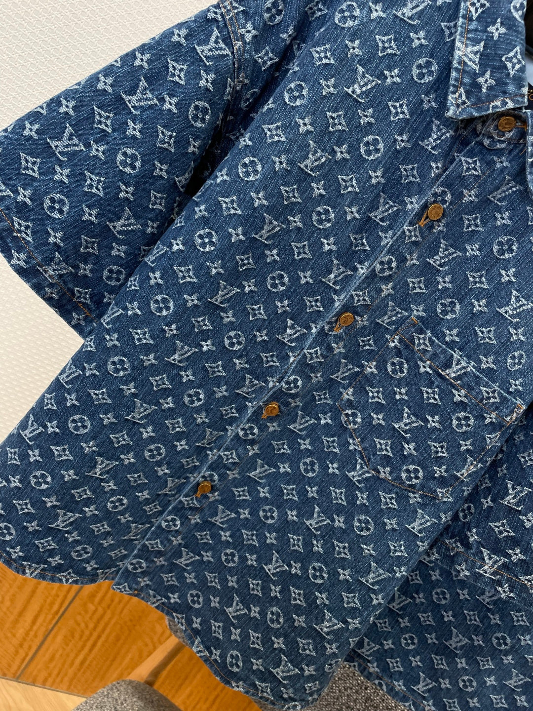 LV Denim Shirt & Pant Set