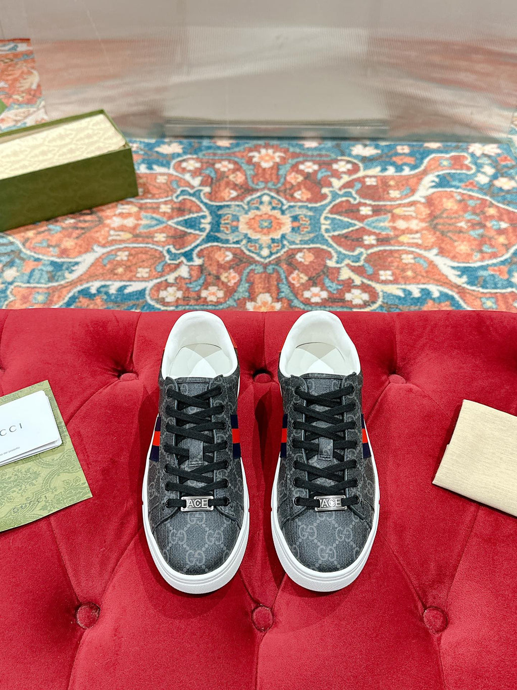 Men's GG Ace sneaker with Web