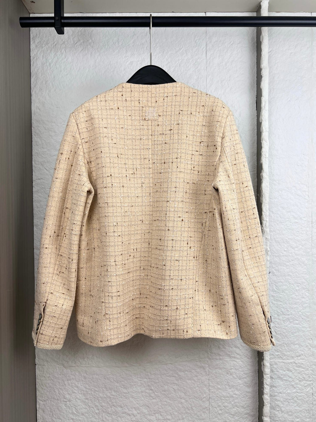 LV Gold Threaded Leather Label Jacket