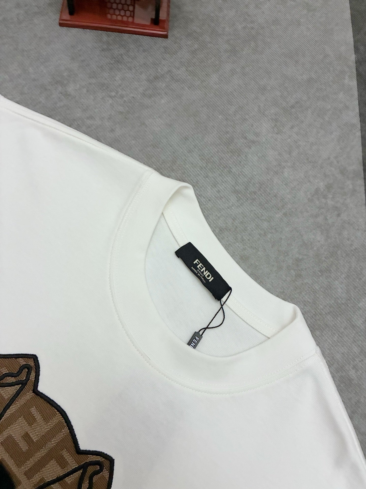Fendi Embroidered Cotton Short-Sleeve T-Shirt