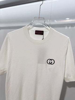 Gucci Cotton knit Crew Neck T-Shirt