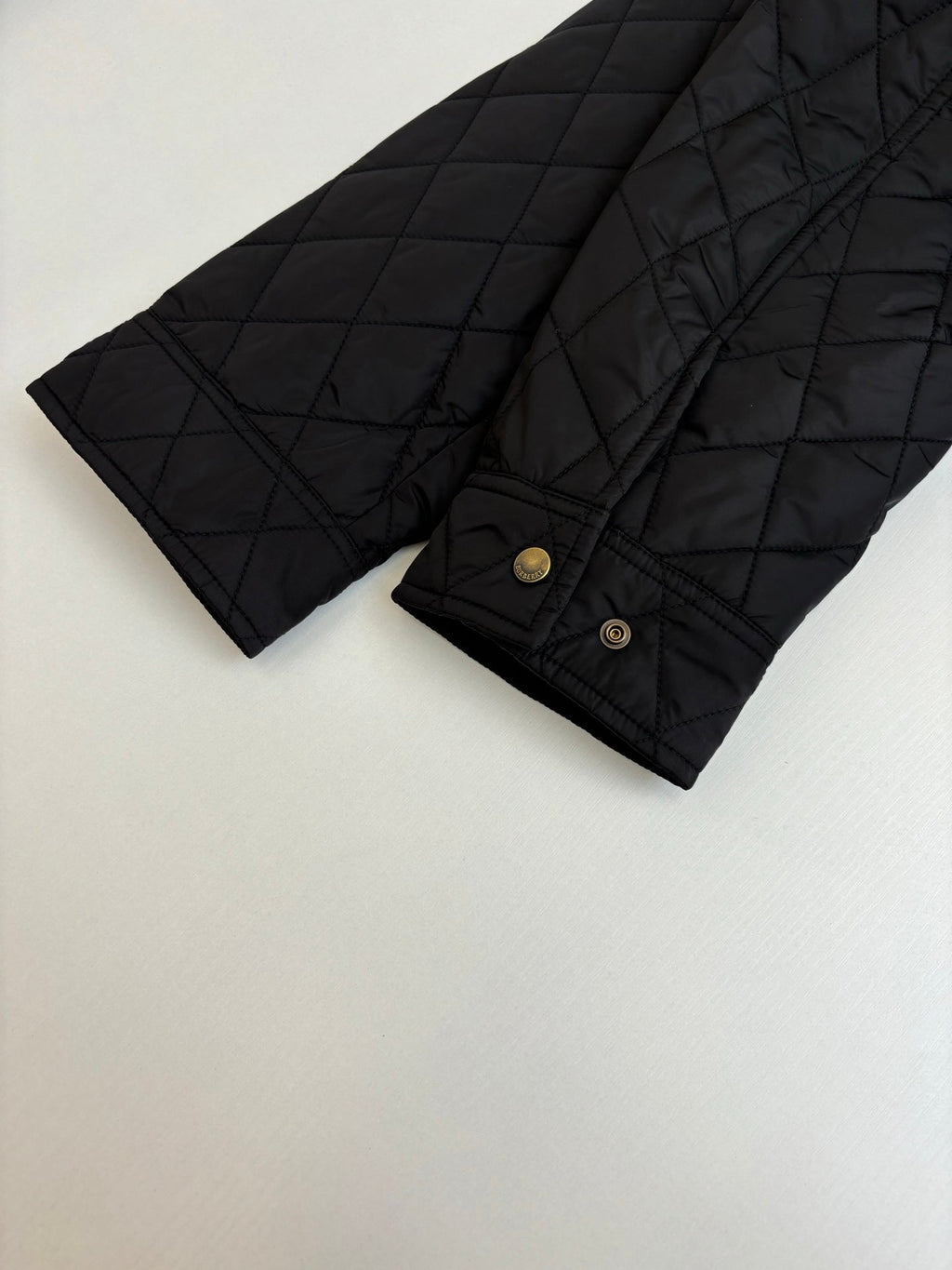 Burberry BB Quilted Nylon Brighton Shirt-Style Cotton Jacket
