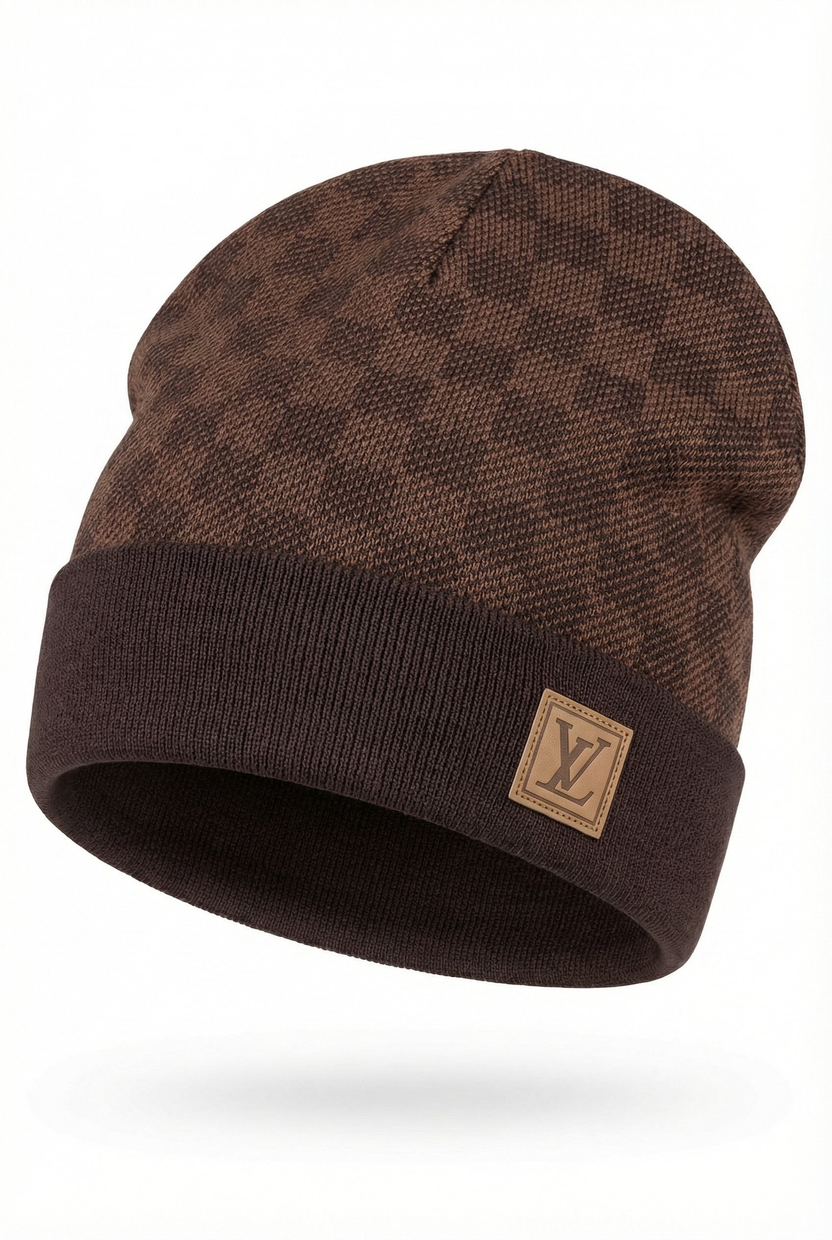 LV BEANIE CHECKERED BOARD