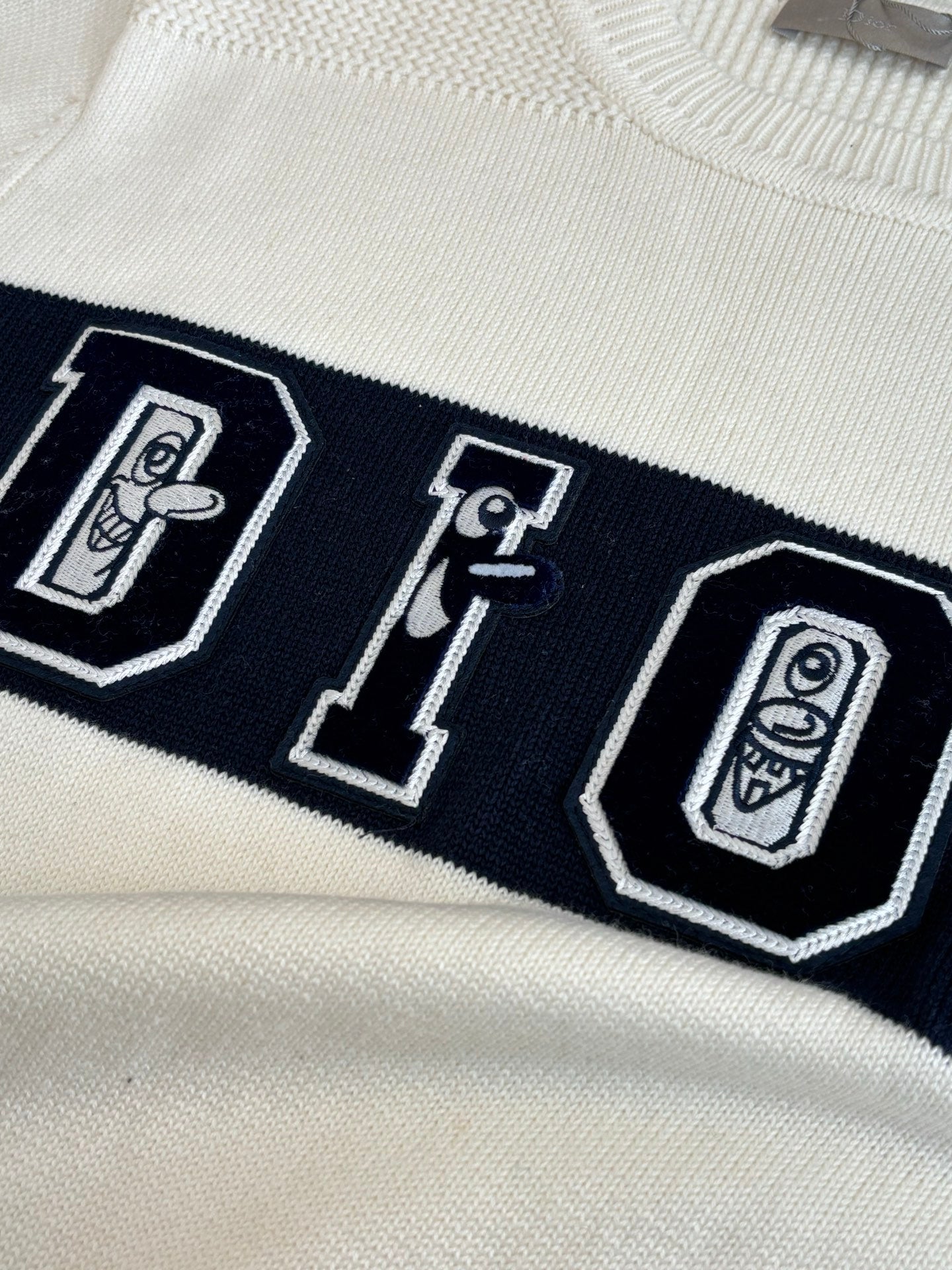 Dior Embroidered Wool Knit Sweater