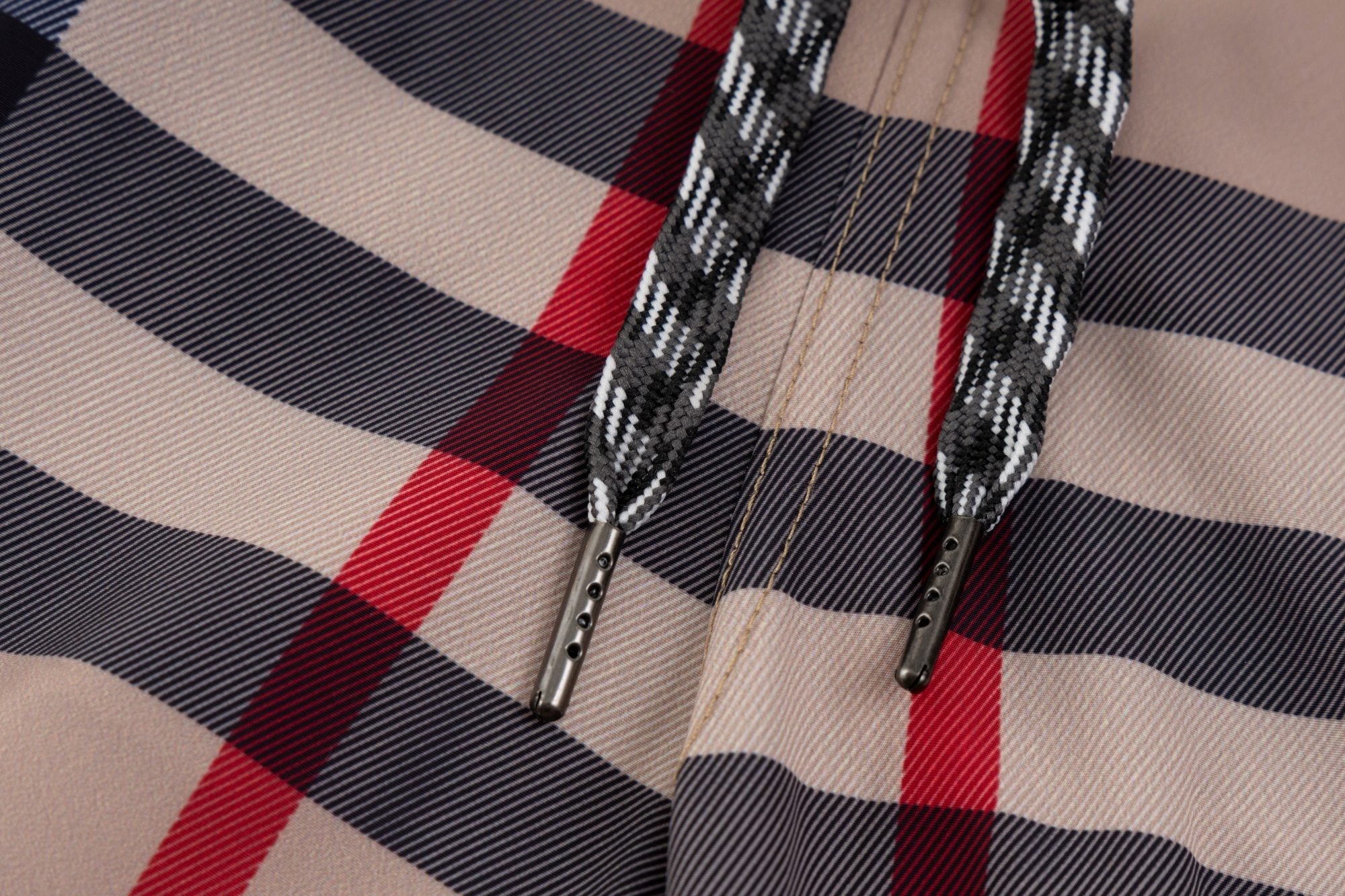 Burberry check beach shorts