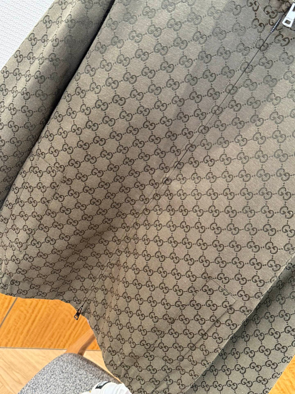 Gucci All-over Print Zip-Up Jacket