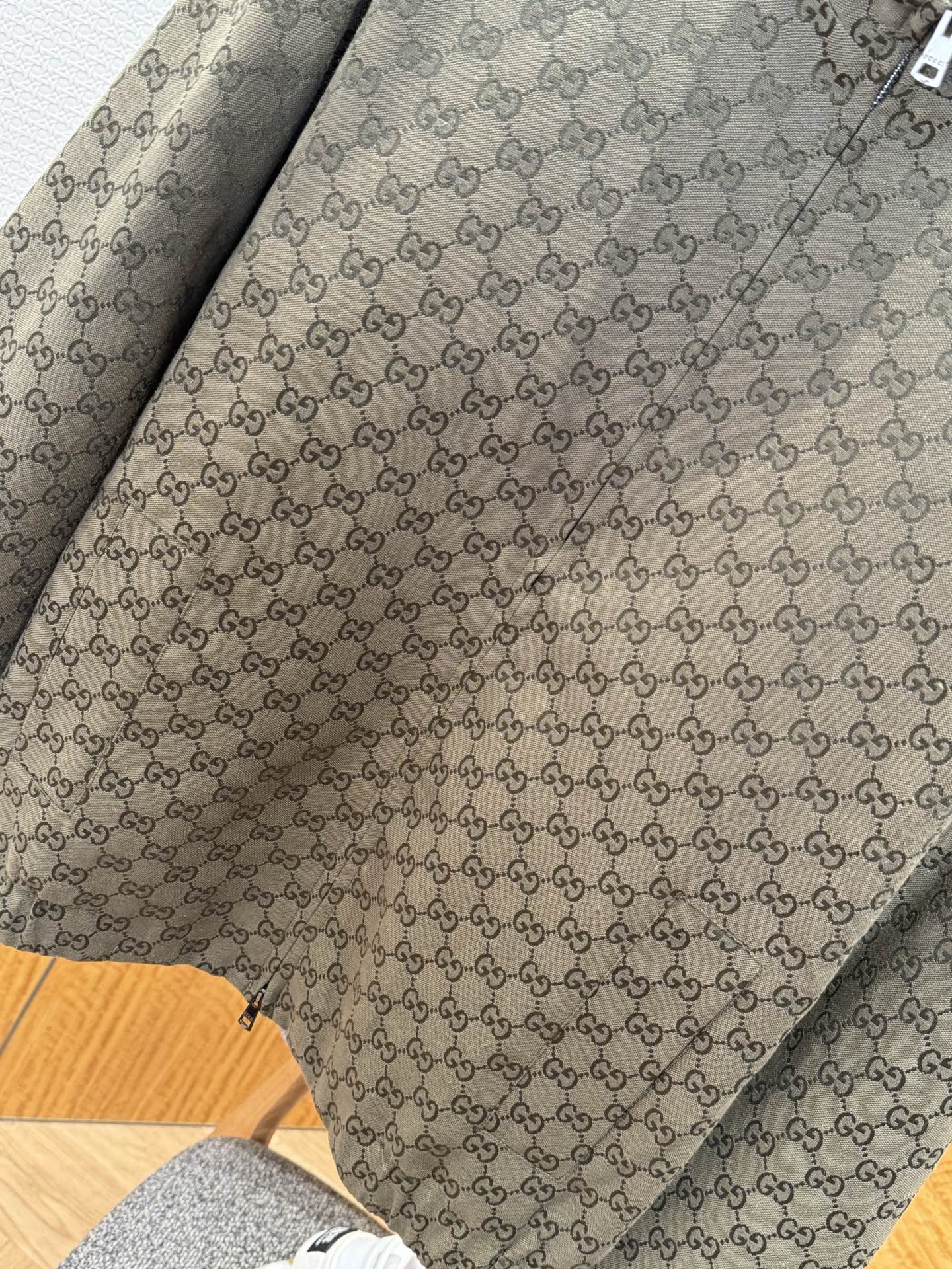 Gucci All-over Print Zip-Up Jacket