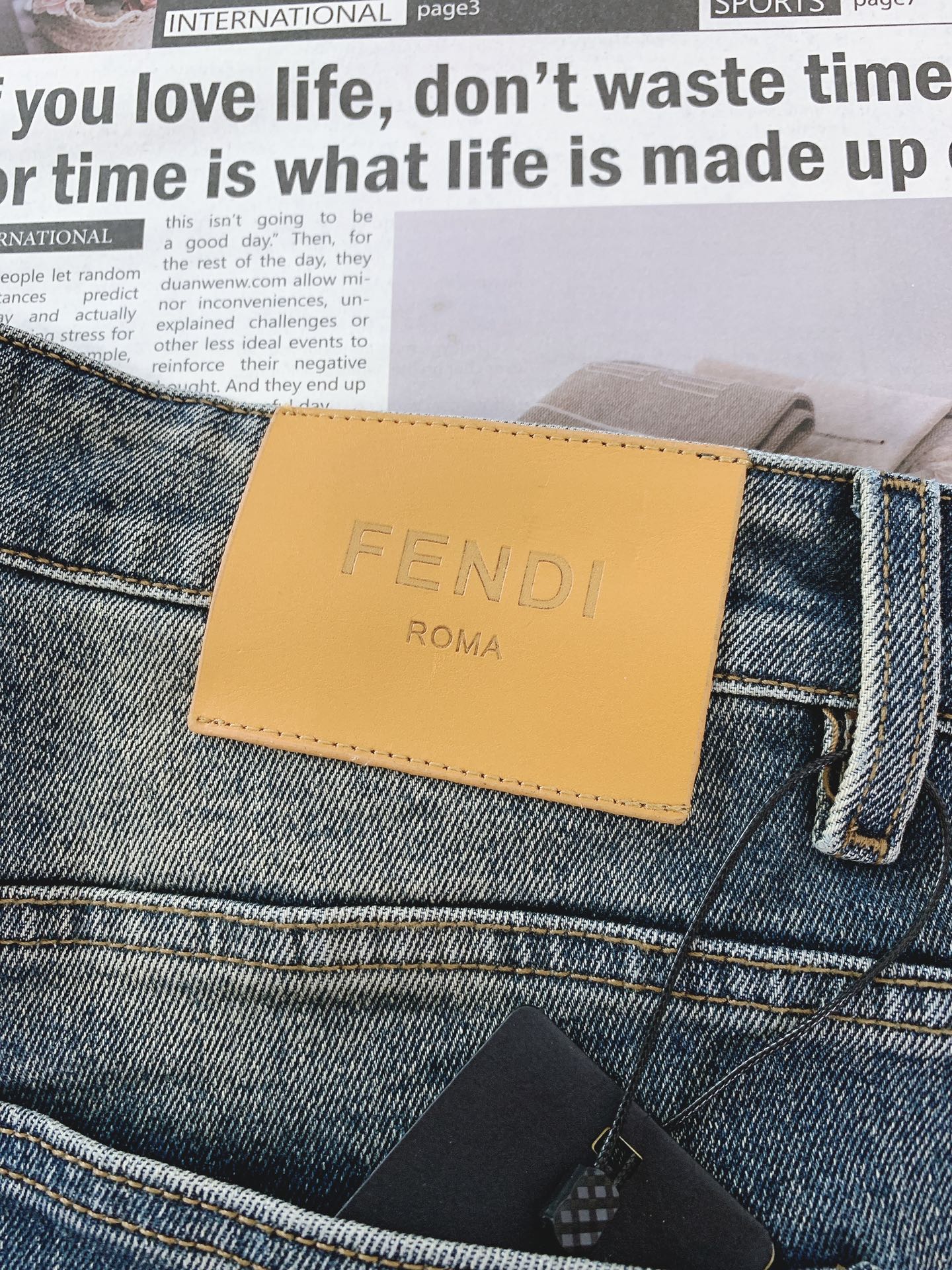 Fendi Fitted Jeans