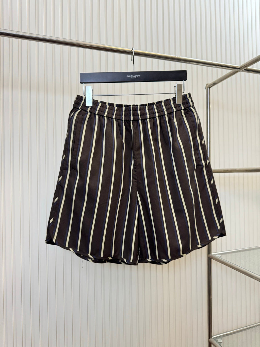 LV Pharrell Williams Runway Strip Pocket Shorts