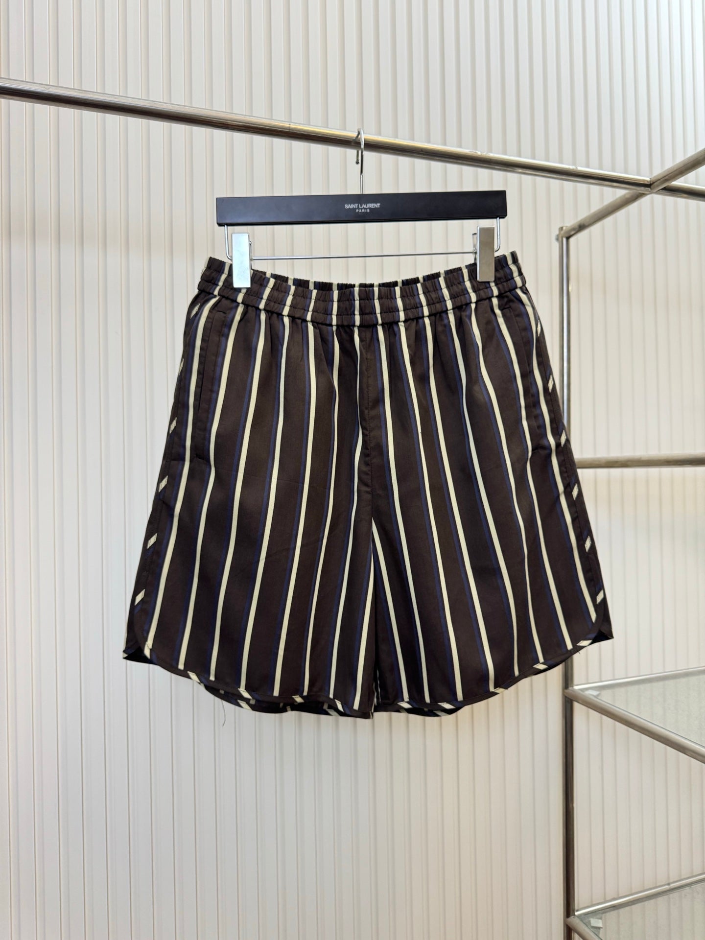 LV Pharrell Williams Runway Strip Pocket Shorts