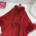 Chanel Double-Face Wool Coat w/ Fox Fur Trim
