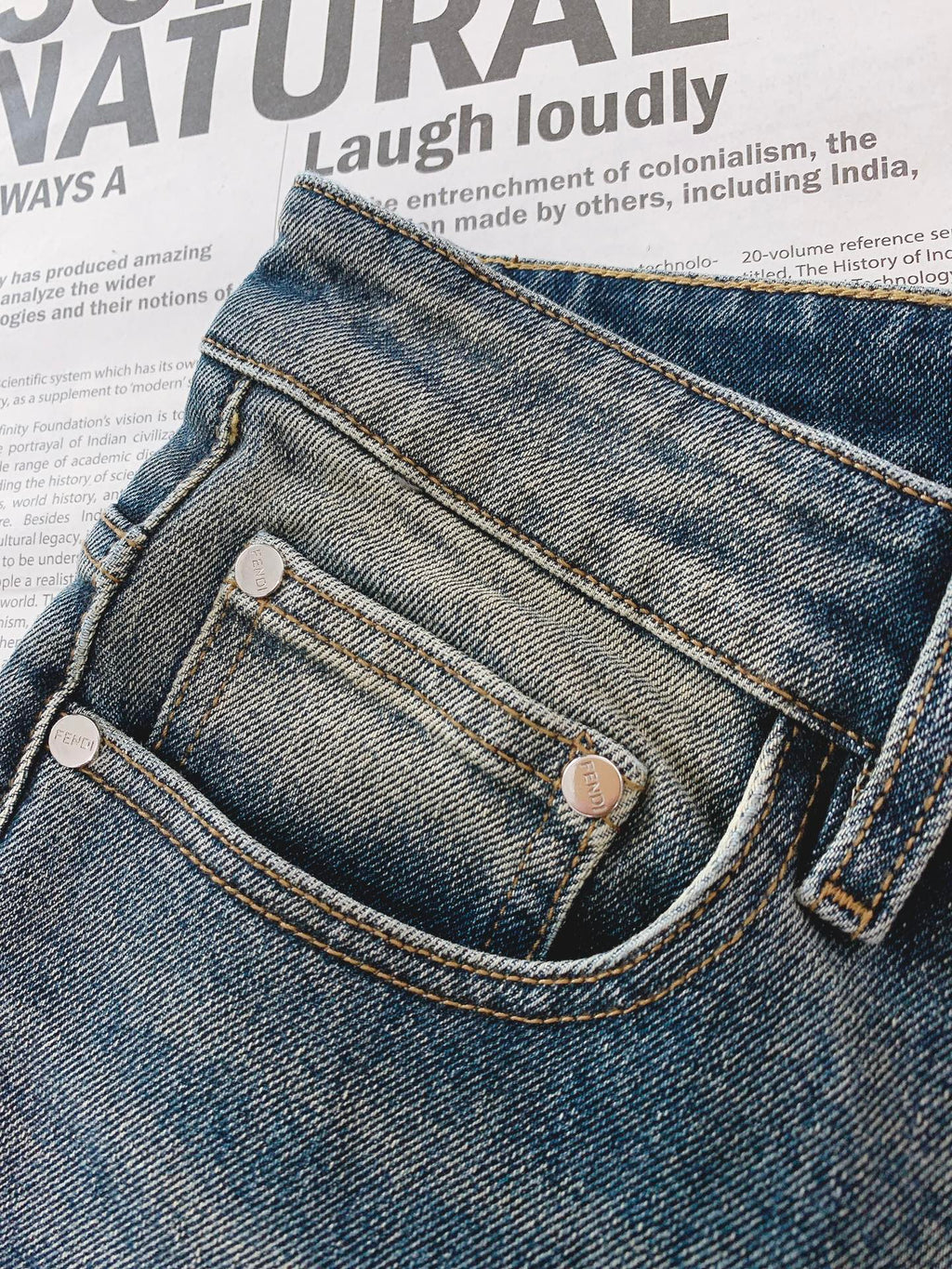 Fendi Fitted Jeans