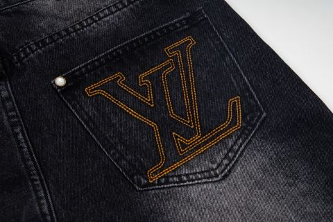 LV Embroidered Work  Jeans