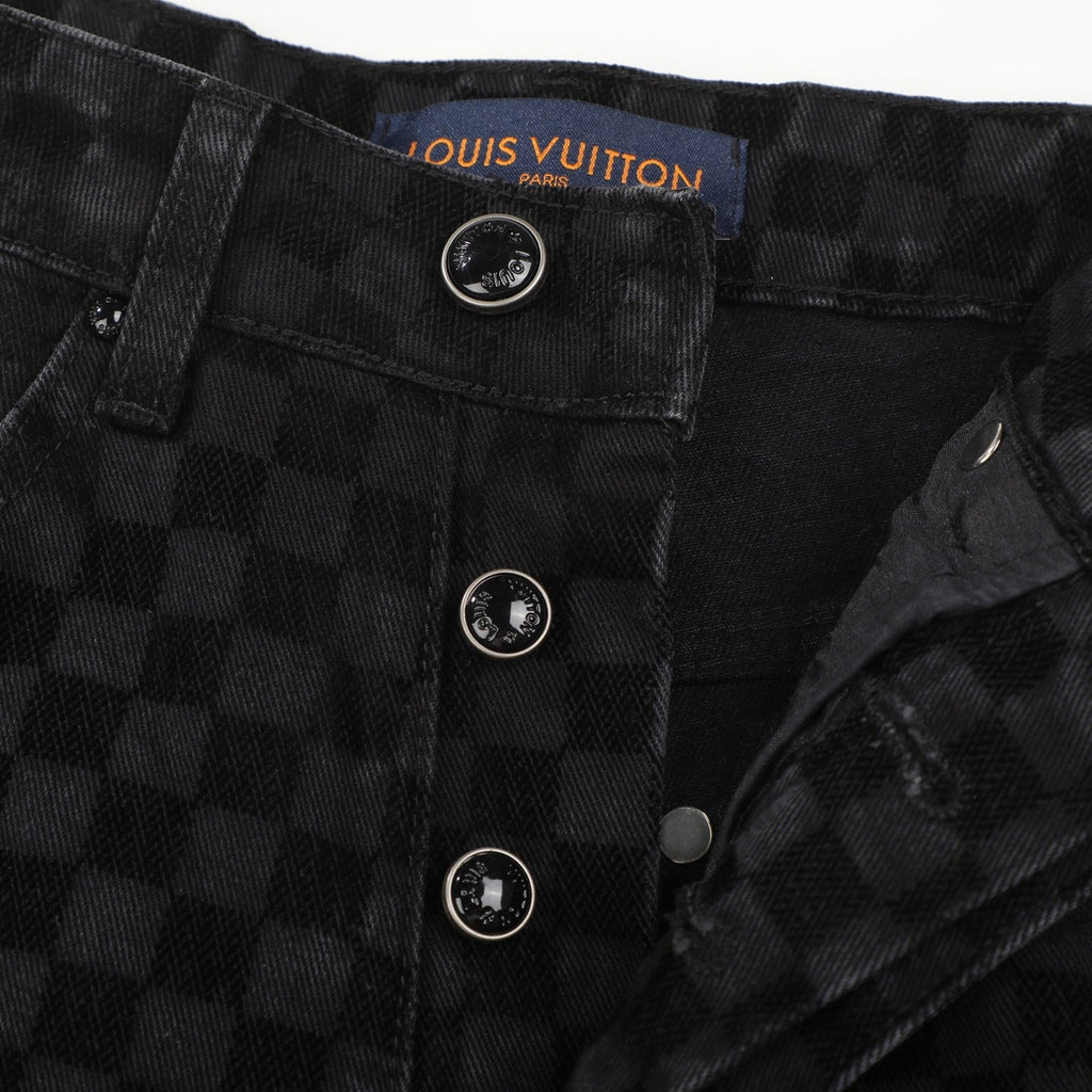 LV BLACK DENIM JEANS